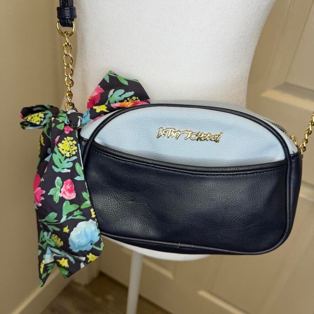 Betsey johnson floral bow colorblock